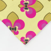 Bow-Tied-Lilie Fleecedecke (Ecke)