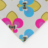 Bow-Tied-Lilie Fleecedecke (Ecke)