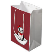 Bow-tiful Seal – Christmas Edition Mittlere Geschenktüte (Vorderseite Schrägansicht)