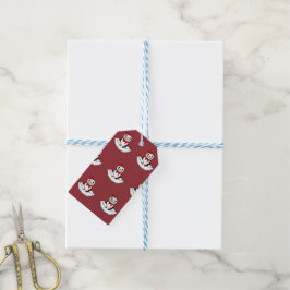 Bow-tiful Seehund – Weihnachtsedition Geschenkanhänger