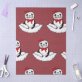 Bow-tiful Seehund – Weihnachtsedition Seidenpapier (Basteln)