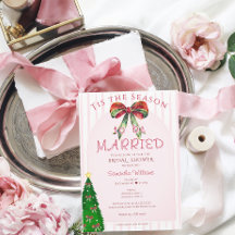 Bow Tis The Season To Be Married Bridal Shower