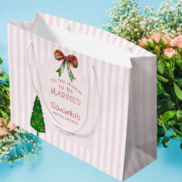 Bow Tis The Season To Be Married Bridal Shower Große Geschenktüte