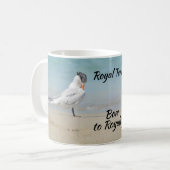 Bow to Royalty Royal Terns Seabirds Coastal Kaffeetasse (Vorderseite Links)