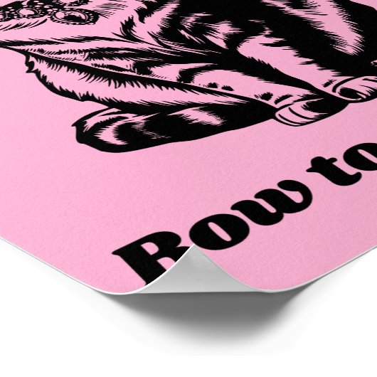 Bow to the Queen - Cat Queen of Everything Poster (Ecke)