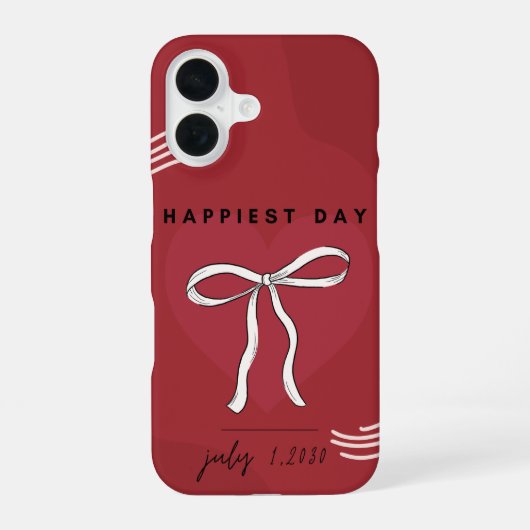 Bow to Your Style – Comic Burst iPhone 16 Hülle (Rückseite)