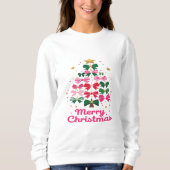 Bow Tree – Merry Christmas in Style Sweatshirt (Vorderseite)