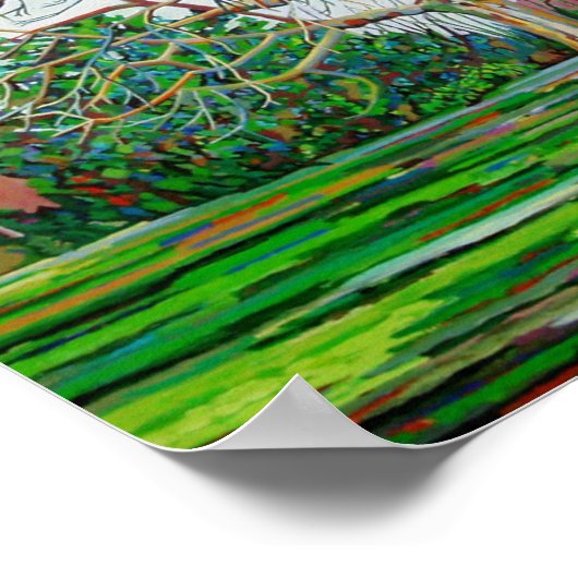 Bow Tree Winter Poster (Ecke)