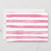 Bow und Balloons 1. Foto Rosa Einladung (Rückseite)