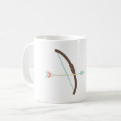 Bow und Pfeil Kaffeetasse (Vorderseite Links)