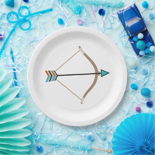 Bow- und Pfeil-Papierplatte Pappteller (Party)