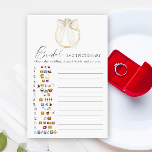 Bow und Ring Brautparty Emoji pikant (Von Creator hochgeladen)