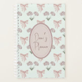 Bow und Rose Coquette Bullet Journal Planer (Vorderseite)