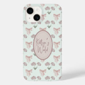 Bow und Rose Coquette Case-Mate iPhone Hülle (Rückseite)