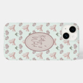 Bow und Rose Coquette Case-Mate iPhone Hülle (Rückseite (Horizontal))