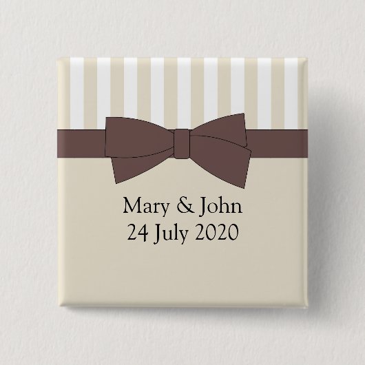 Bow und Streifen. Text anpassen Button (Vorderseite)