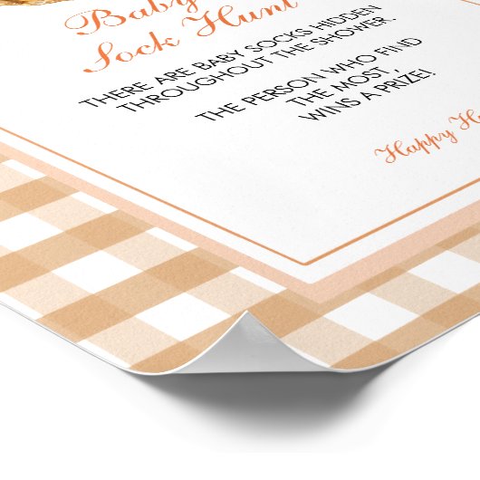 Bow unser kleines Süsse Pie Baby Sock Game Poster (Ecke)