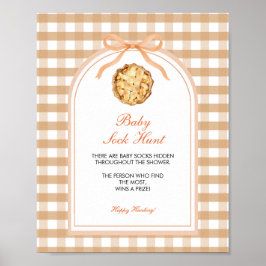 Bow unser kleines Süsse Pie Baby Sock Game Poster