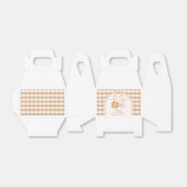 Bow Unsere kleine Süsse Pie Fall Gingham 1. Geburt Geschenkschachtel (Ungefaltet)