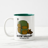 Bow Valley Provincial Park Backpack Zweifarbige Tasse (Links)