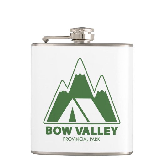 Bow Valley Provincial Park Berge Camping Flachmann (Vorderseite)