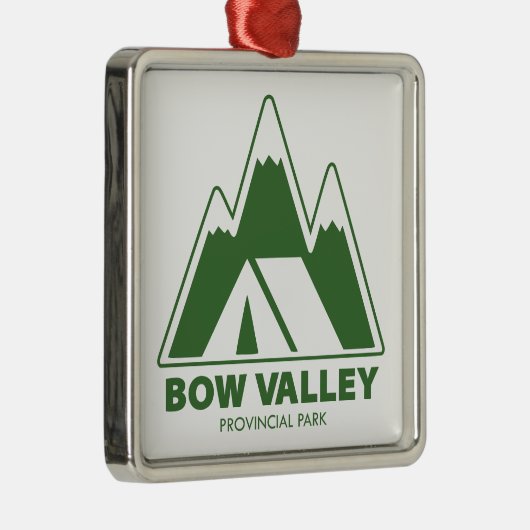 Bow Valley Provincial Park Mountains Camping Ornament Aus Metall (Rechts)