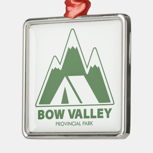 Bow Valley Provincial Park Mountains Camping Ornament Aus Metall (Links)