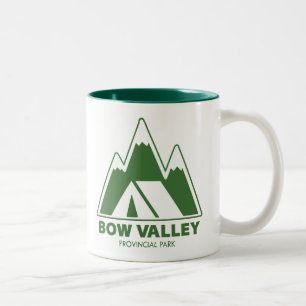 Bow Valley Provincial Park Mountains Camping Zweifarbige Tasse
