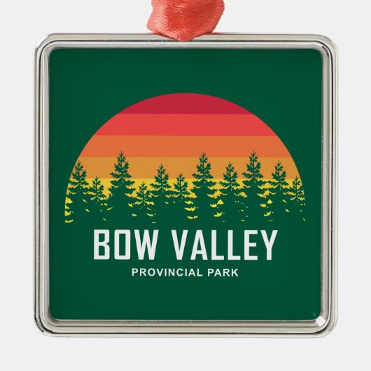 Bow Valley Provincial Park Ornament Aus Metall (Vorne)