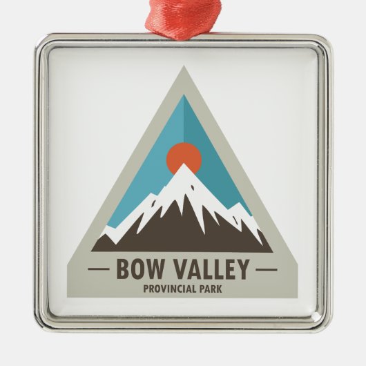Bow Valley Provincial Park Ornament Aus Metall (Vorne)