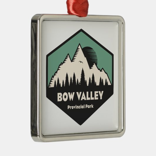 Bow Valley Provincial Park Ornament Aus Metall (Rechts)
