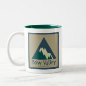 Bow Valley Provincial Park Rustic Zweifarbige Tasse (Links)