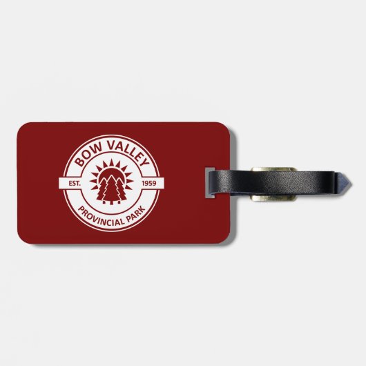 Bow Valley Provincial Park Sun Trees Gepäckanhänger (Rückseite horizontal)