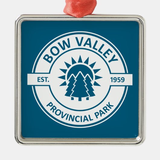 Bow Valley Provincial Park Sun Trees Ornament Aus Metall (Vorne)