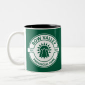 Bow Valley Provincial Park Sun Trees Zweifarbige Tasse (Links)