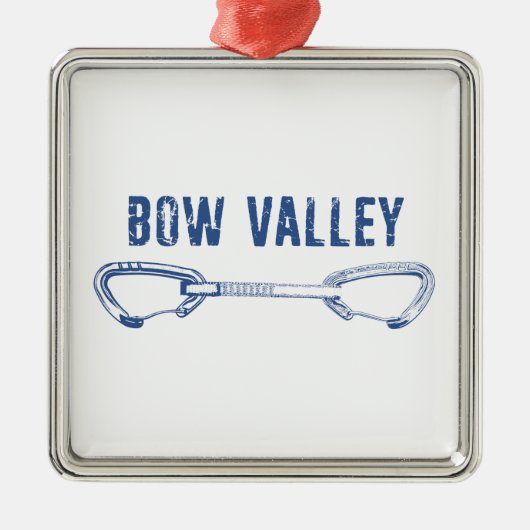 Bow Valley Rock Climbing Quickdrag Ornament Aus Metall (Vorne)