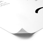 Bow Wavy Border Foto Meilenstein Poster (Ecke)