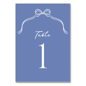 Bow Wedding Tischnummer (Rückseite)
