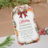 Bow Weihnachten auf dem Herd köchelnde Potpourri Geschenkanhänger