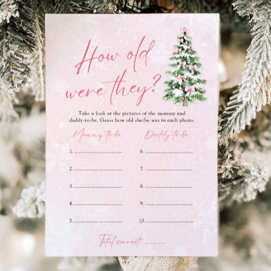 Bow Weihnachten wie alt waren sie spielten Baby-Du Einladung