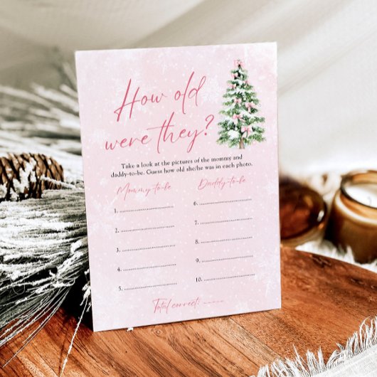 Bow Weihnachten wie alt waren sie spielten Baby-Du Einladung