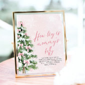 Bow Weihnachtsdusche wie groß ist Mama's Bauch Poster