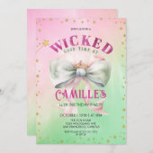 Bow Wicked Birthday Party Einladung (Vorne/Hinten)