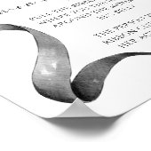 Bow Wie groß ist Mommys Baby Shower Game Poster (Ecke)