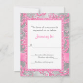 BOW - Winter Wonderland Bat Mitzvah UAWG RSVP Karte (Rückseite)