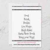 Bow Wow Jährliches Weihnachtsfest-Party Einladung (Rückseite)