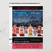 Bow Wow Jährliches Weihnachtsfest-Party Einladung (Vorne/Hinten)