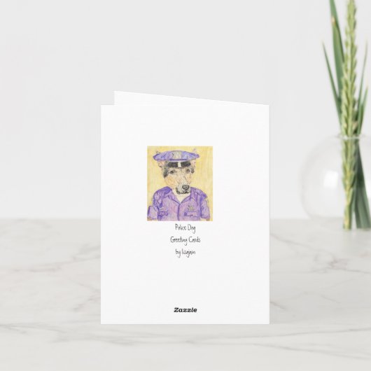 Bow Wow Police Dankeskarte (Rückseite)