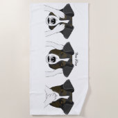 Bow Wow Strandtuch (Vorderseite)