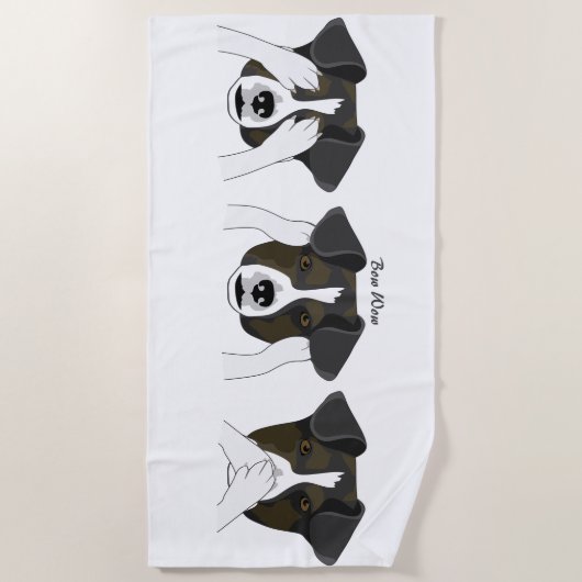 Bow Wow Strandtuch (Vorderseite)